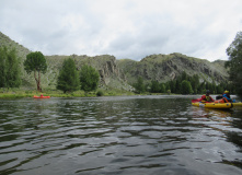 Сибирь, Тува, Западный Саян: по озеру Кара-Холь и реке Алаш на байдарках