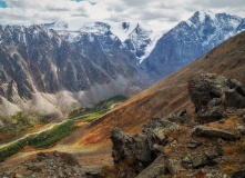 Алтай, Горный лагерь в Актру (проживание в домиках)