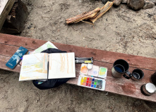 Карелия, Арт-поход по Ладожским шхерам на моторных лодках: пленэр на островах