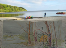 Карелия, Арт-поход по Ладожским шхерам на моторных лодках: пленэр на островах