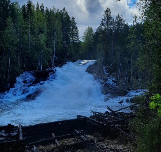 Водопады Карелии: река Винча
