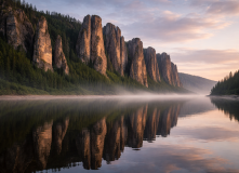 Дальний Восток, Сплав по рекам Лена и Буотама: Ленские столбы, тукуланы и наскальные рисунки