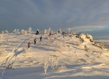 Карелия, По следам на снегу: Северная Карелия на снегоходах и лыжах с детьми