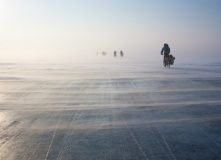 Русский Север, Кижи. По льду на велосипеде