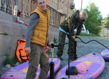 Северо-Запад, SUP-прогулка по центру Питера: Новая Голландия и река Мойка