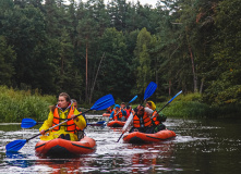 Подмосковье, Однодневный сплав по реке Москва под Звенигородом на байдарках