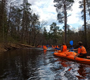 Подмосковье, Поход на байдарках по реке Сестра с баней на берегу (разведка)