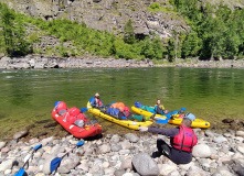 Сибирь, Восточный Саян: сплав по реке Диби и Ока Саянская на байдарках