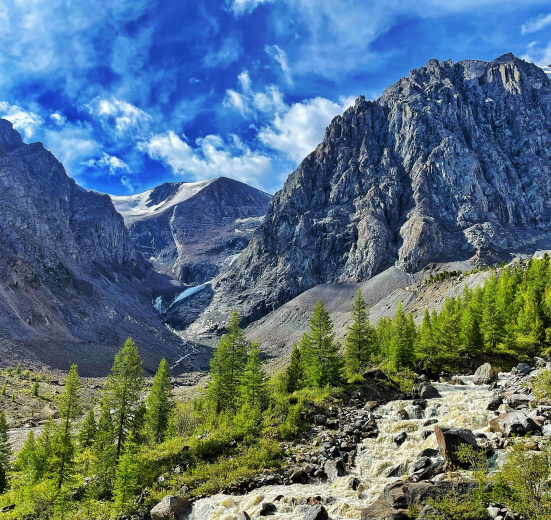 Горный лагерь в Актру (проживание в домиках)