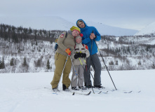 Кольский, Новогодние каникулы в Хибинах с детьми на лыжах