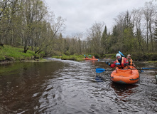 Подмосковье, Сплав на байдарках по реке Осуга (разведка)