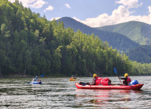 Сибирь, Восточный Саян: сплав по реке Диби и Ока Саянская на байдарках