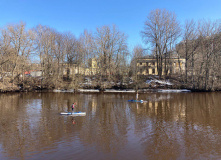 Северо-Запад, Городские контрасты Охты на сап-серфе