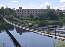 Подмосковье, Вдоль Мсты через подвесные мосты