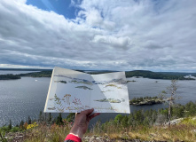 Карелия, Арт-поход по Ладожским шхерам на моторных лодках: пленэр на островах