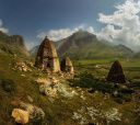 Кавказ, Горный лагерь в Чегемском ущелье (Кабардино-Балкария)