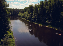 Подмосковье, Поход на одноместных байдарках по реке Волга с Бенскими порогами