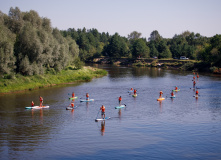 Подмосковье, Поход на сапах по реке Клязьма с ночевкой в палатках с автосопровождением