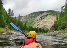 Сибирь, Восточный Саян: сплав по реке Диби и Ока Саянская на байдарках