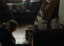 Карелия, По следам на снегу: Северная Карелия на снегоходах и лыжах с детьми