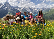 Кавказ, Домбай in english. Горный лагерь для родителей с детьми