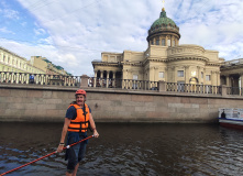 Северо-Запад, SUP прогулка по Питеру к храму Спаса на Крови