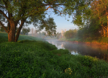 Подмосковье, Однодневный сплав по реке Москва под Звенигородом на байдарках