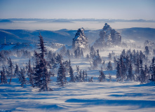 Сибирь, Шерегеш. Обучение катанию на горных лыжах