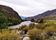 Сибирь, Тува, Западный Саян: по озеру Кара-Холь и реке Алаш на байдарках