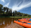 Псковская область, Сплав на по реке Сороть. Пушкинские горы.
