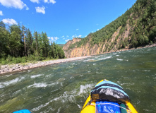 Сибирь, Восточный Саян: сплав по реке Диби и Ока Саянская на байдарках