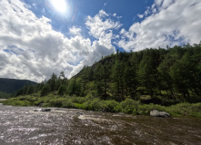 Сибирь, Восточный Саян: сплав по реке Диби и Ока Саянская на байдарках