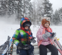 Северо-Запад, Семейная прогулка на лыжах в Орехово