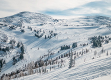 Сибирь, Шерегеш. Обучение катанию на горных лыжах