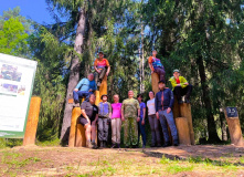 Подмосковье, Лесной лагерь с детьми на Валдае (Новгородская область)