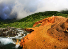Кавказ, Палаточный лагерь в Санчаро (разведка)
