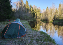 Подмосковье, Сплав на байдарках по реке Осуга (разведка)