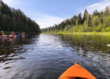 Подмосковье, Поход на одноместных байдарках по реке Волга с Бенскими порогами