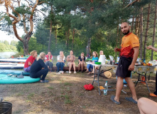 Подмосковье, Поход на сапах по реке Клязьма с ночевкой в палатках с автосопровождением