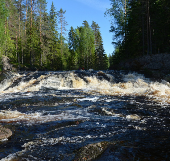 Карелия, Сплав по Уксунйоки (Укса) на байдарках