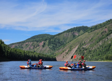 Сибирь, Сердце Сибири. Сплав по Большому Енисею (Бий-Хему) на катамаранах
