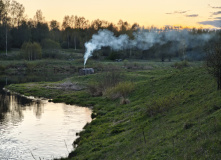 Подмосковье, Сплав на байдарках по реке Осуга (разведка)