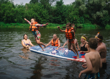 Подмосковье, Поход на сапах по реке Клязьма с ночевкой в палатках с автосопровождением
