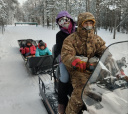 Карелия, По следам на снегу: Северная Карелия на снегоходах и лыжах с детьми