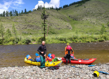 Сибирь, Восточный Саян: сплав по реке Диби и Ока Саянская на байдарках