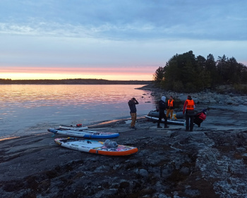 Стихия воды | сап лагерь на Ладожских шхерах