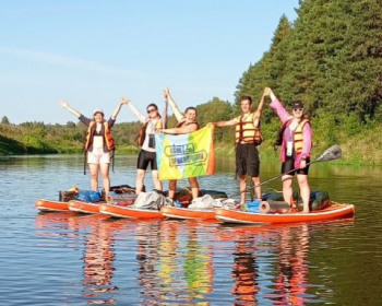 Сплав по реке Волга на SUP-bord от Ярославля до Костромы