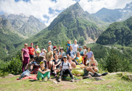 Дигория in english. Горный лагерь для родителей с детьми