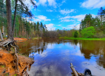 Сплав с баней «Извилистая Рессета» (Калужская область)