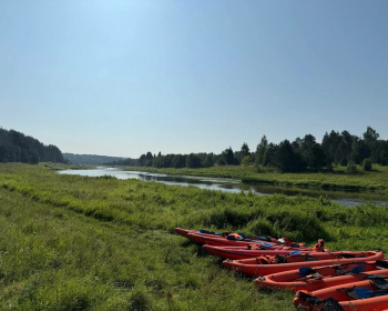Сплав на по реке Сороть. Пушкинские горы.